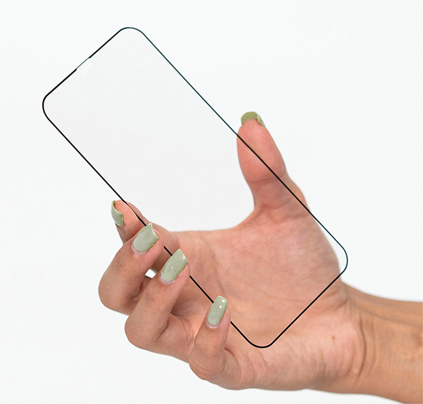 Woman holding ECO PRTX screen protector